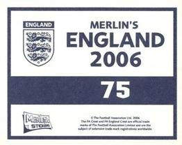 2006 Merlin England #75 Gary Neville Back