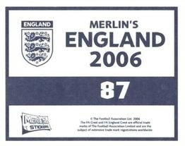 2006 Merlin England #87 Joe Cole Back