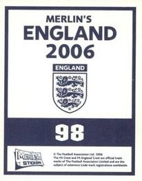 2006 Merlin England #98 Shaun Wright-Phillips Back