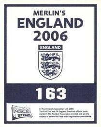 2006 Merlin England #163 Rio Ferdinand Back