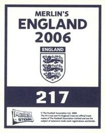 2006 Merlin England #217 Javier Mascherano Back