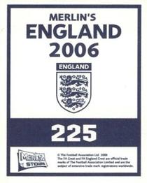 2006 Merlin England #225 Edwin van der Sar Back