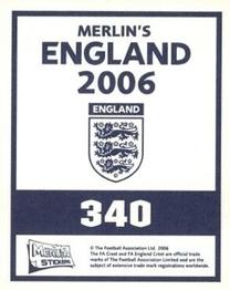 2006 Merlin England #340 Robinho Back