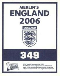 2006 Merlin England #349 Tony Popovic Back