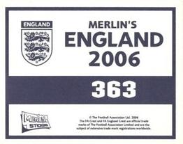 2006 Merlin England #363 Kit & Flag Back