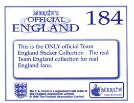 1998 Merlin Official England #184 Jim Leighton / Tom Boyd Back