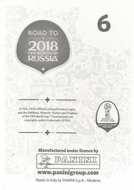 2017 Panini Road To 2018 FIFA World Cup Stickers #6 Thomas Meunier Back