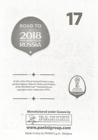 2017 Panini Road To 2018 FIFA World Cup Stickers #17 Danijel Subasic Back
