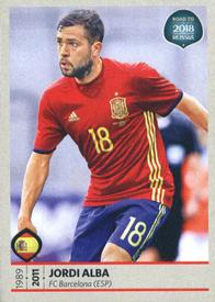 2017 Panini Road To 2018 FIFA World Cup Stickers #69 Jordi Alba Front