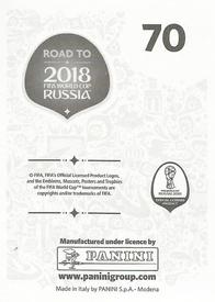 2017 Panini Road To 2018 FIFA World Cup Stickers #70 Cesar Azpilicueta Back