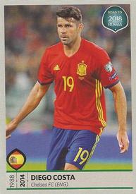 2017 Panini Road To 2018 FIFA World Cup Stickers #80 Diego Costa Front