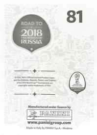 2017 Panini Road To 2018 FIFA World Cup Stickers #81 Hugo Lloris Back