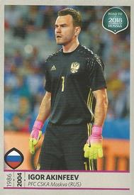 2017 Panini Road To 2018 FIFA World Cup Stickers #177 Igor Akinfeev Front