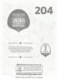2017 Panini Road To 2018 FIFA World Cup Stickers #204 Nemanja Gudelj Back