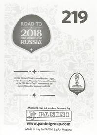 2017 Panini Road To 2018 FIFA World Cup Stickers #219 Blerim Dzemaili Back