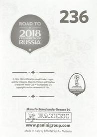 2017 Panini Road To 2018 FIFA World Cup Stickers #236 Robert Mak Back