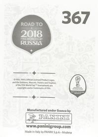 2017 Panini Road To 2018 FIFA World Cup Stickers #367 Felipe Caicedo Back
