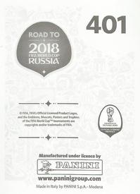 2017 Panini Road To 2018 FIFA World Cup Stickers #401 Dani Hernandez Back