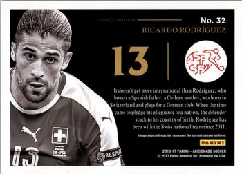 2017 Panini Aficionado #32 Ricardo Rodriguez Back