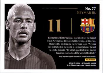 2017 Panini Aficionado #77 Neymar Jr Back