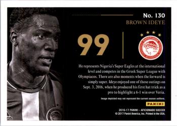2017 Panini Aficionado #130 Brown Ideye Back