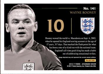 2017 Panini Aficionado #141 Wayne Rooney Back