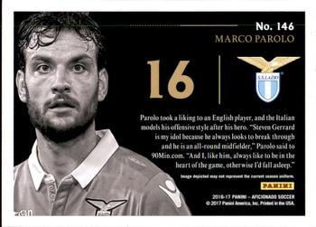 2017 Panini Aficionado #146 Marco Parolo Back