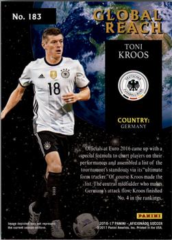2017 Panini Aficionado #183 Toni Kroos Back