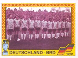1988 Panini UEFA Euro 88 #11 Team West Germany 1972 Front