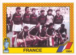 1988 Panini UEFA Euro 88 #17 Team France 1984 Front