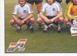 1988 Panini UEFA Euro 88 #47 Team West Germany Front