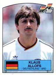 1988 Panini UEFA Euro 88 #70 Klaus Allofs Front