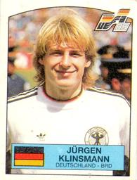 1988 Panini UEFA Euro 88 #71 Jürgen Klinsmann Front