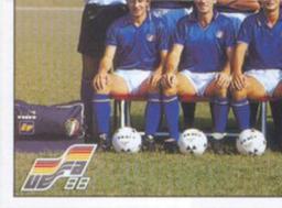 1988 Panini UEFA Euro 88 #74 Team Italy Front
