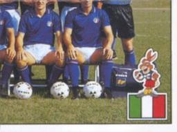 1988 Panini UEFA Euro 88 #75 Team Italy Front