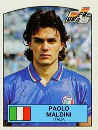 1988 Panini UEFA Euro 88 #87 Paolo Maldini Front