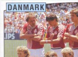 1988 Panini UEFA Euro 88 #99 Team Denmark Front