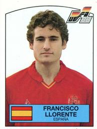 1988 Panini UEFA Euro 88 #148 Francisco Llorente Front