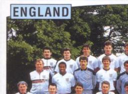 1988 Panini UEFA Euro 88 #153 Team England Front