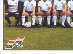 1988 Panini UEFA Euro 88 #155 Team England Front