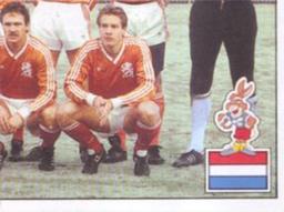 1988 Panini UEFA Euro 88 #210 Team Netherlands Front