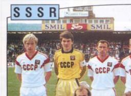 1988 Panini UEFA Euro 88 #234 Team Soviet Union Front