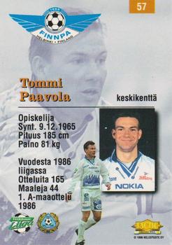 1996 Tactic #57 Tommi Paavola Back