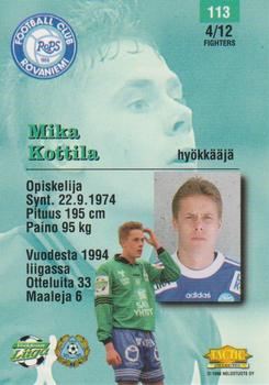 1996 Tactic #113 Mika Kottila Back