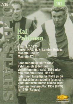 1996 Tactic #151 Kai Pahlman Back