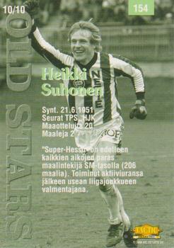 1996 Tactic #154 Heikki Suhonen Back