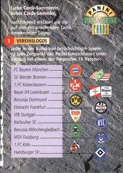 1994 Panini Premium Bundesliga #114 Team Logos Front