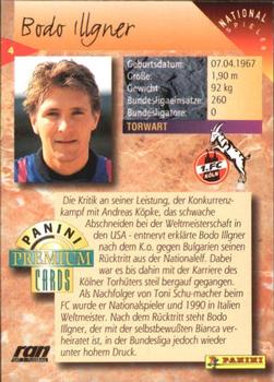 1994 Panini Premium Bundesliga #4 Bodo Illgner Back