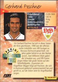 1994 Panini Premium Bundesliga #67 Gerhard Poschner Back