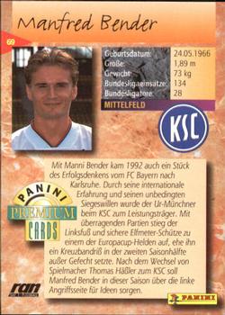1994 Panini Premium Bundesliga #69 Manfred Bender Back